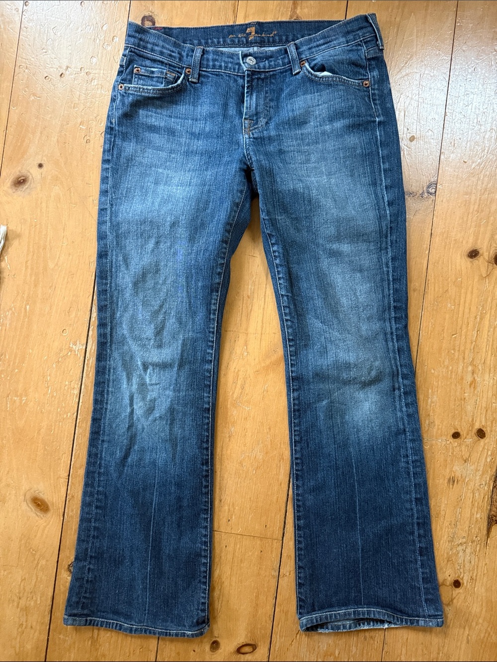 Vintage Y2K Low Rise 7 for All Mankind Bootcut Jeans size 30